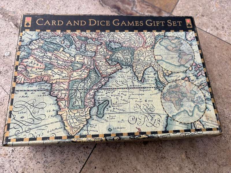 Card and dice games gift set by N A C Bathe complete unused