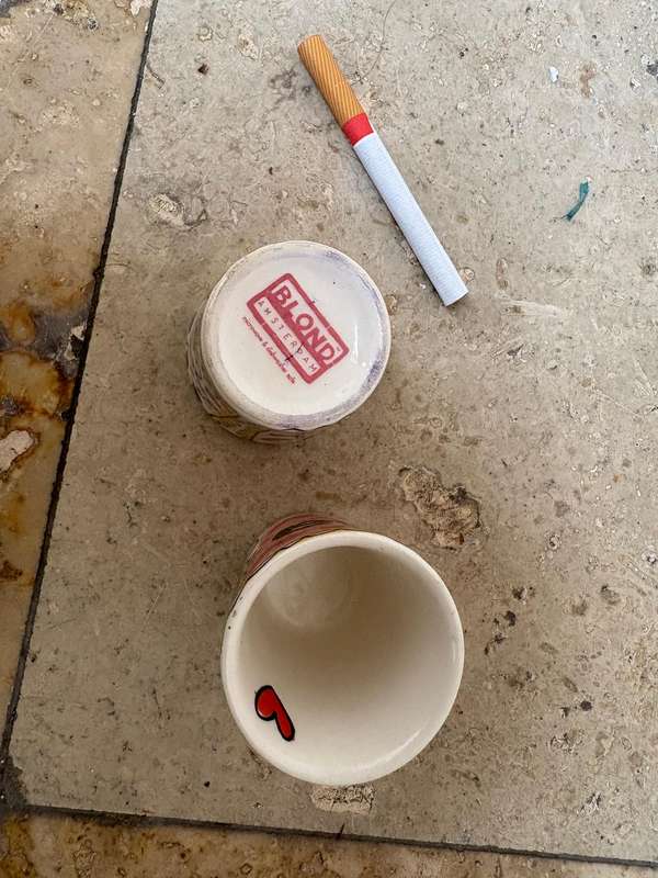 Blonde Amsterdam mini mug pair beaker
