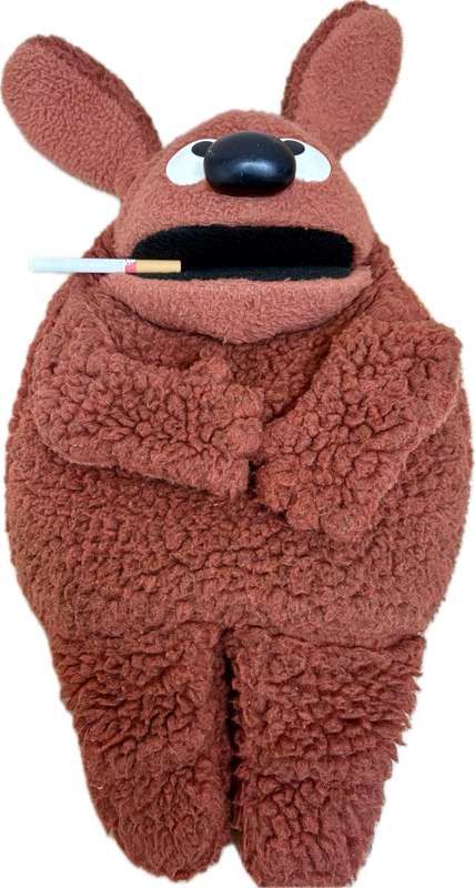 Rare Muppet Rowlf the dog hand puppet fisher price 852 Jim Henson muppets doll 1977
