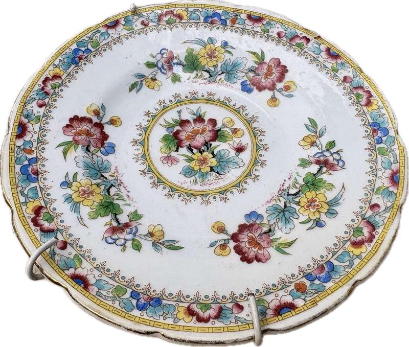 Foley China Ming rose display saucer