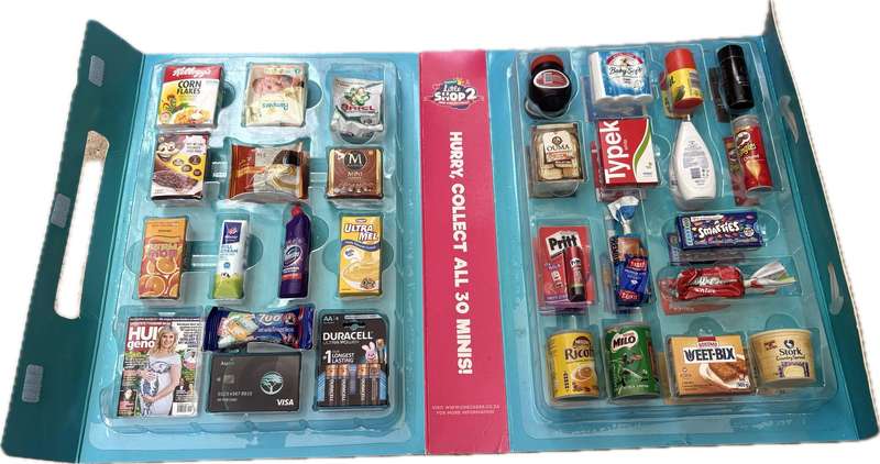 CHECKERS minis  LITTLE SHOP COMPLETE SET 2 COLLECTORS CASE  checkers mini Collectables 30 piece 2017