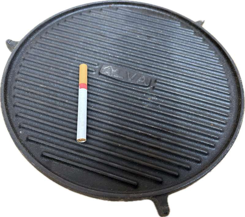 Alva gas cooker reversible cast iron bbq grill plate