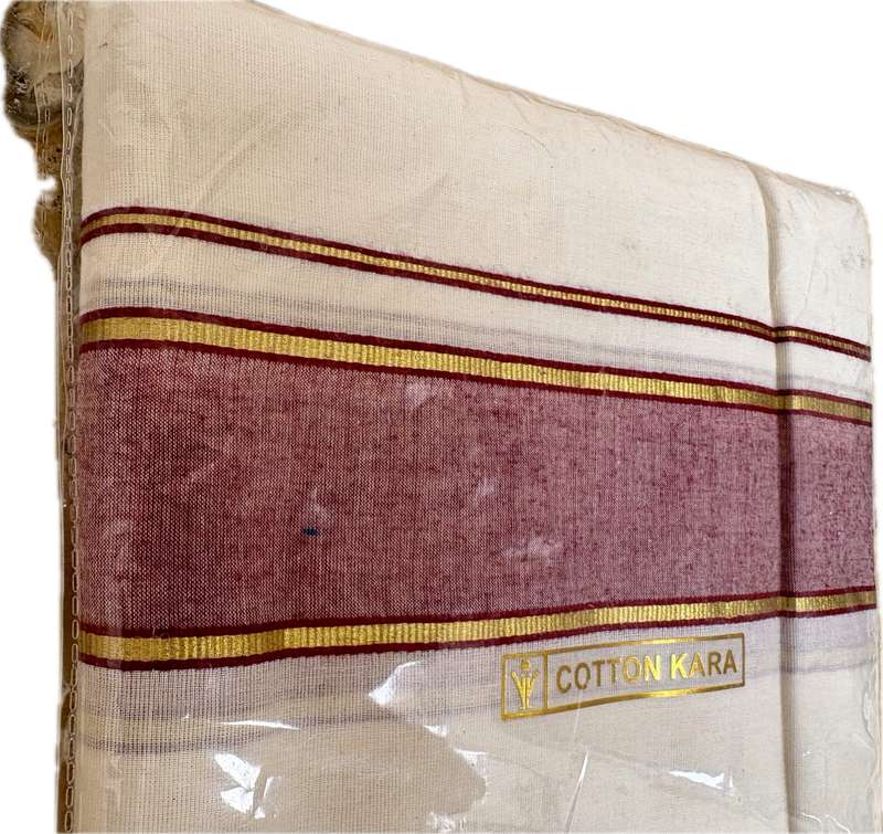 Ramraj Men's Cotton Kara Pocket Dhoti DOUBLE LAYER  ( medium/ large) Indian robe