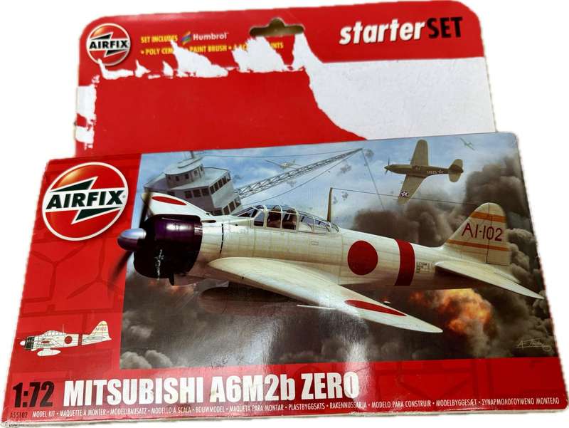 Airfix model  Mitsubishi A6M2b zero Japanese plane model 1:72