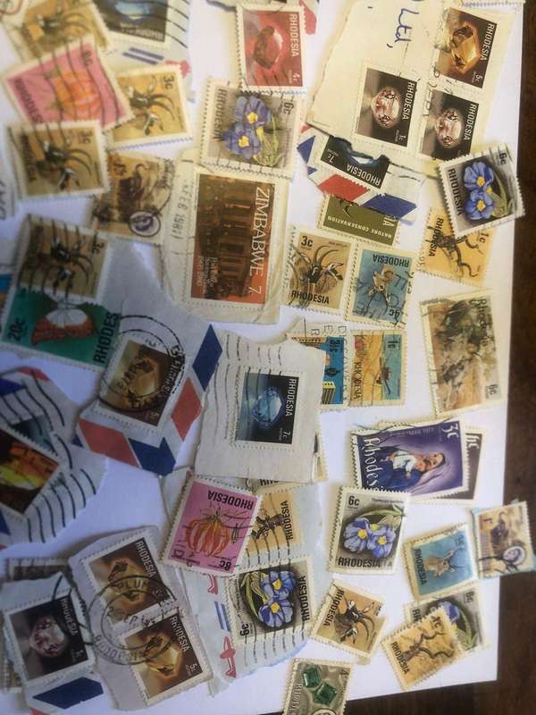 Mixed bulk lot of Rhodesian stamps