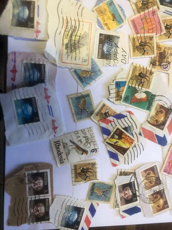 Mixed bulk lot of Rhodesian stamps