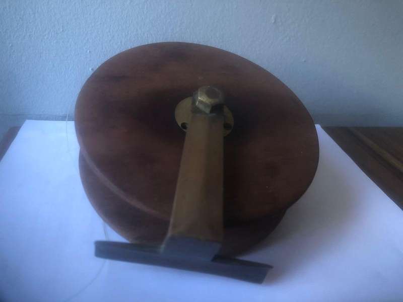 Fishing reel - Wooden with brass frame