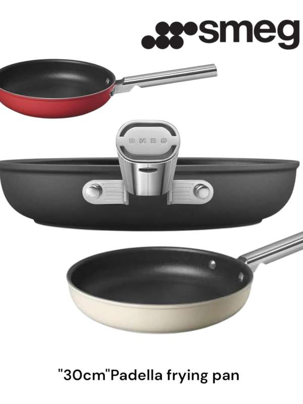 Smeg "30cm" Padella Non Stick Frying Pan Brand New
