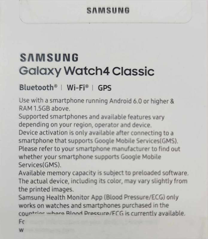 Samsung Watch 4 Classic 46mm GPS preowned