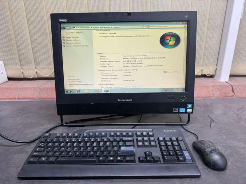Lenovo All-in-one computer (full set up) i3-2nd gen preowned