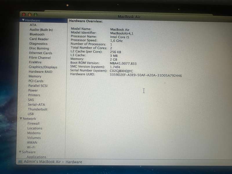 Laptop Clearance : Apple Macbook Air A1370