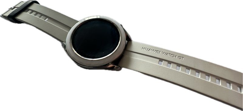 TRADE IN CLEARANCE  : HUAWEI WATCH GT 42MM (ELA-B19) WHITE STRAP WITH CHARGER