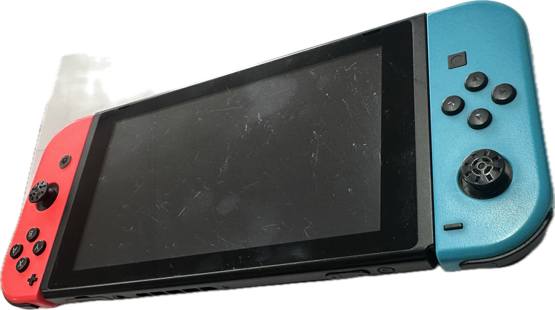 Nintendo Switch V2 Game Console - Black (HAC-001(-01) w/ OEM Blue/Red Joycon