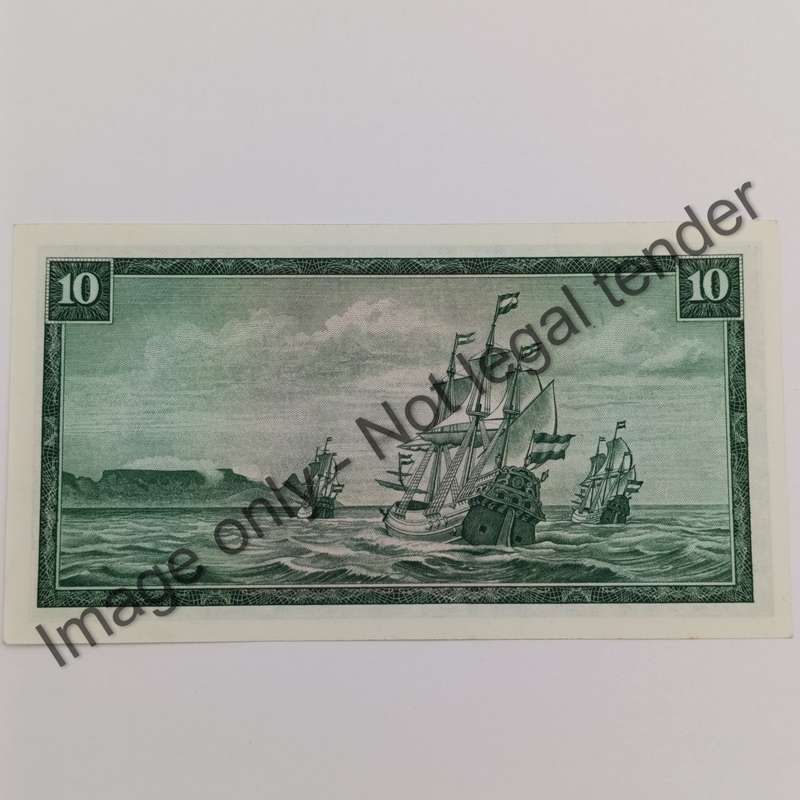 TW de Jongh set of 2 uncirculated R10 banknotes with consecutive numbers