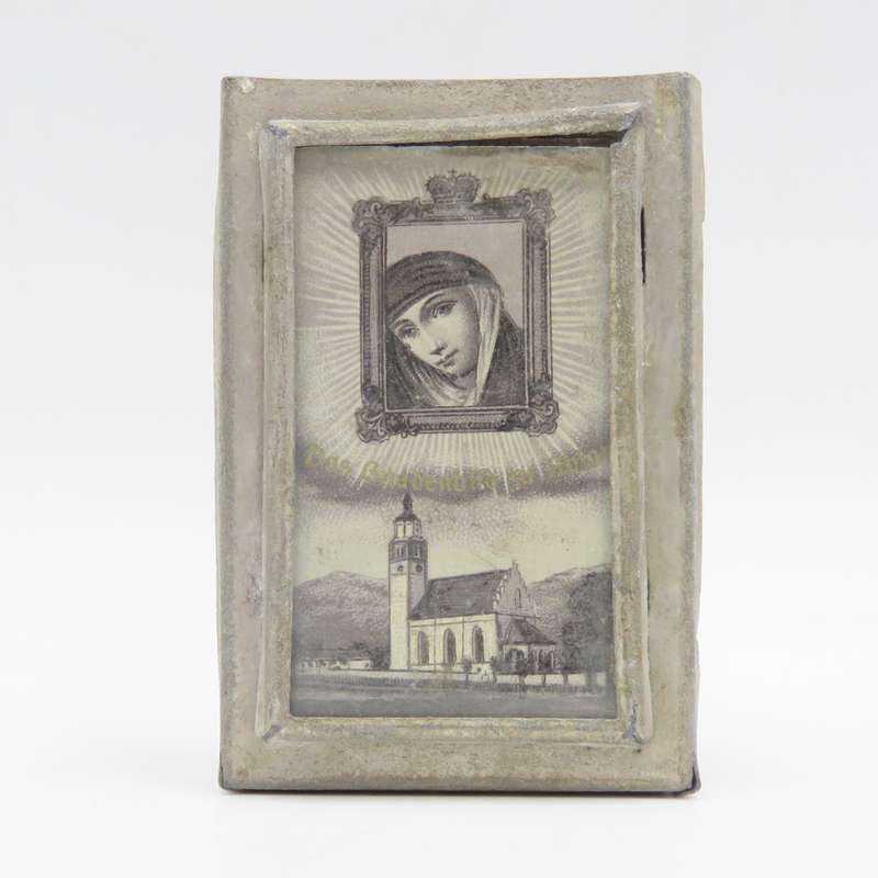 Vintage Matchbox Holder with Photo