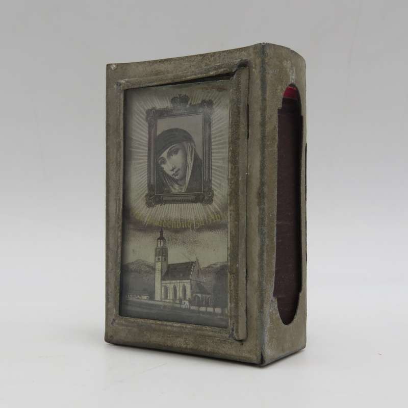 Vintage Matchbox Holder with Photo