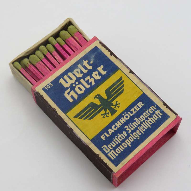 Vintage Matchbox Holder with Photo