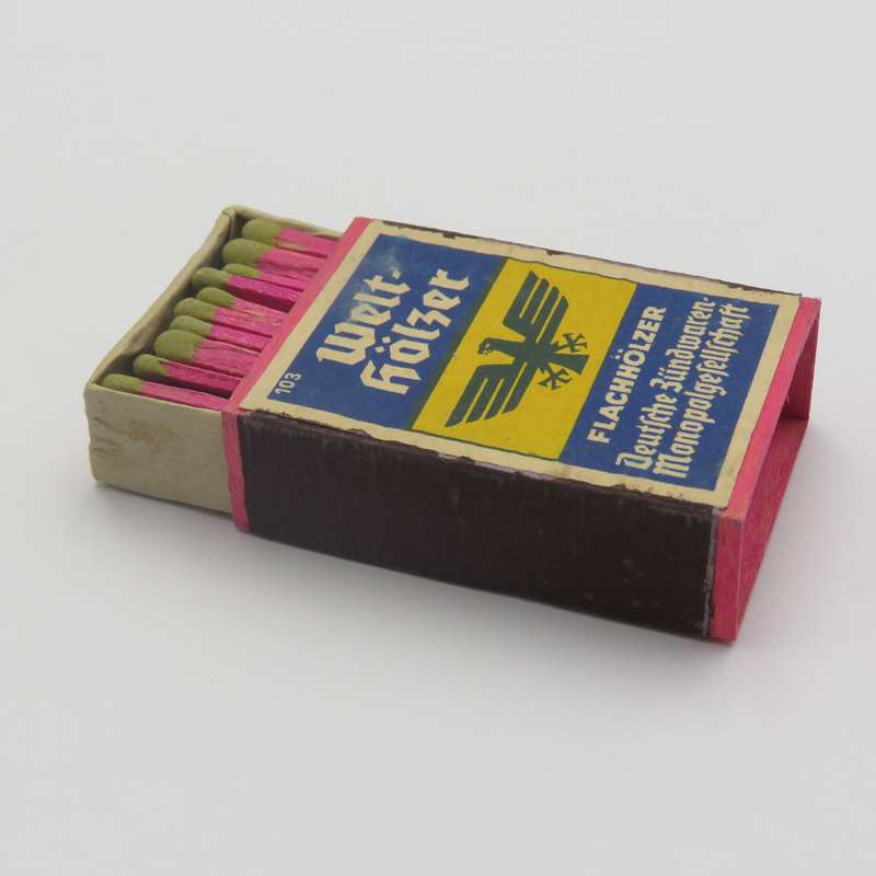 Vintage Matchbox Holder with Photo