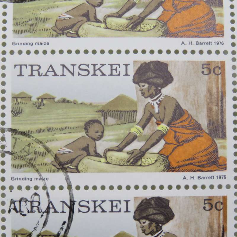 Transkei - SACC 9a Full Sheets in mint and used - 353/354/355/356/357