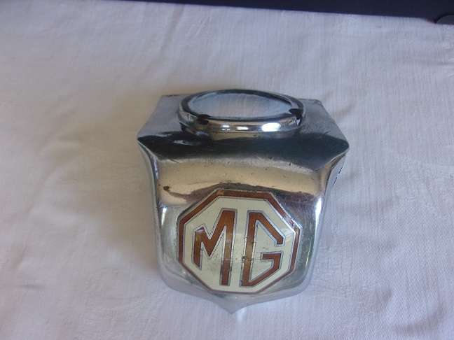 Collection of vintage MG car memorabilia
