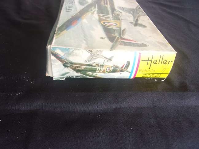 Hasegawa 1:72 scale Mustang & Heller Spitfire model plane kits for 1 bid