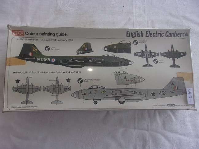 Factory sealed 1:72 scale Frog Canberra Bomber & Italeri Spitfire for 1 bid