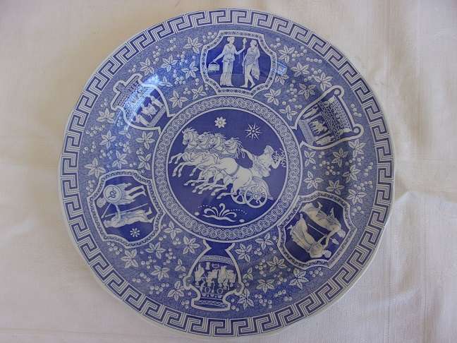 Spode Blue Room Collection Traditions Series "Greek" plate