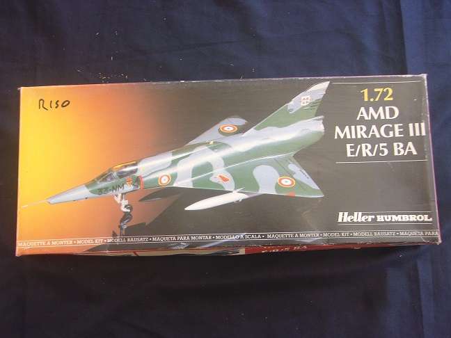 Frog 1:72 Javelin fighter & Heller AMD Mirage model plane kits for 1 bid