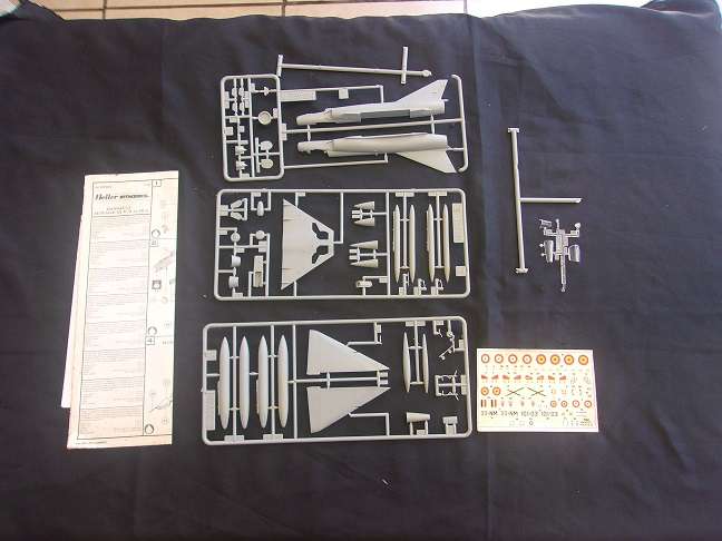 Frog 1:72 Javelin fighter & Heller AMD Mirage model plane kits for 1 bid
