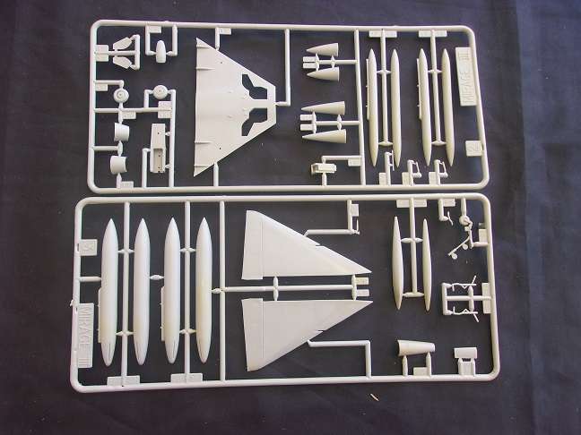 Frog 1:72 Javelin fighter & Heller AMD Mirage model plane kits for 1 bid