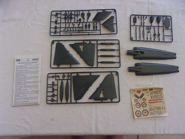 Frog 1:72 Javelin fighter & Heller AMD Mirage model plane kits for 1 bid