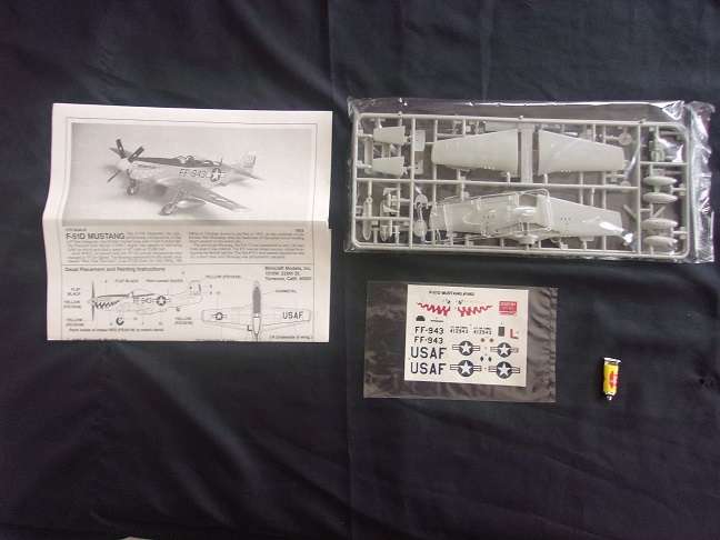 Academy 1:72 scale Mustang & Airfix Red Arrows Gnat model plane kits for 1 bid