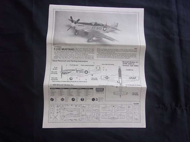 Academy 1:72 scale Mustang & Airfix Red Arrows Gnat model plane kits for 1 bid