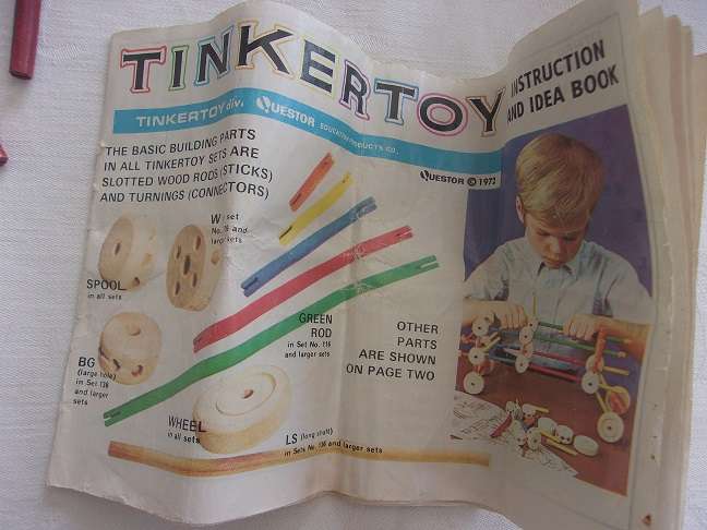 Vintage Tinkertoy No. 136 Junior Architect Creative Construction set