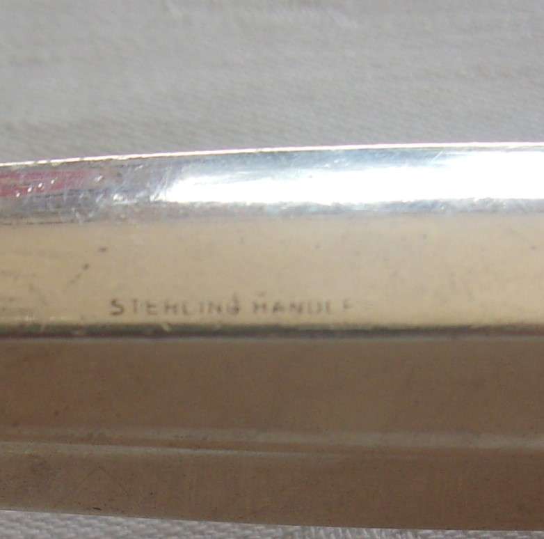 3 piece vintage International Sterling Royal Danish Sterling silver handle carving set - 445g