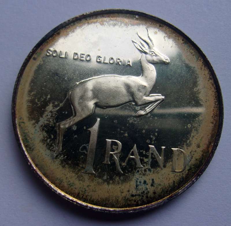1968 SA short proof set with silver R1 in SAM box