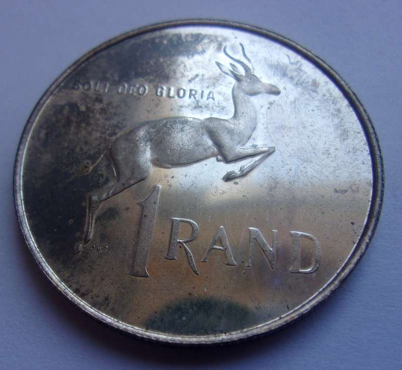 1971 SA short proof set with silver R1 in SAM box