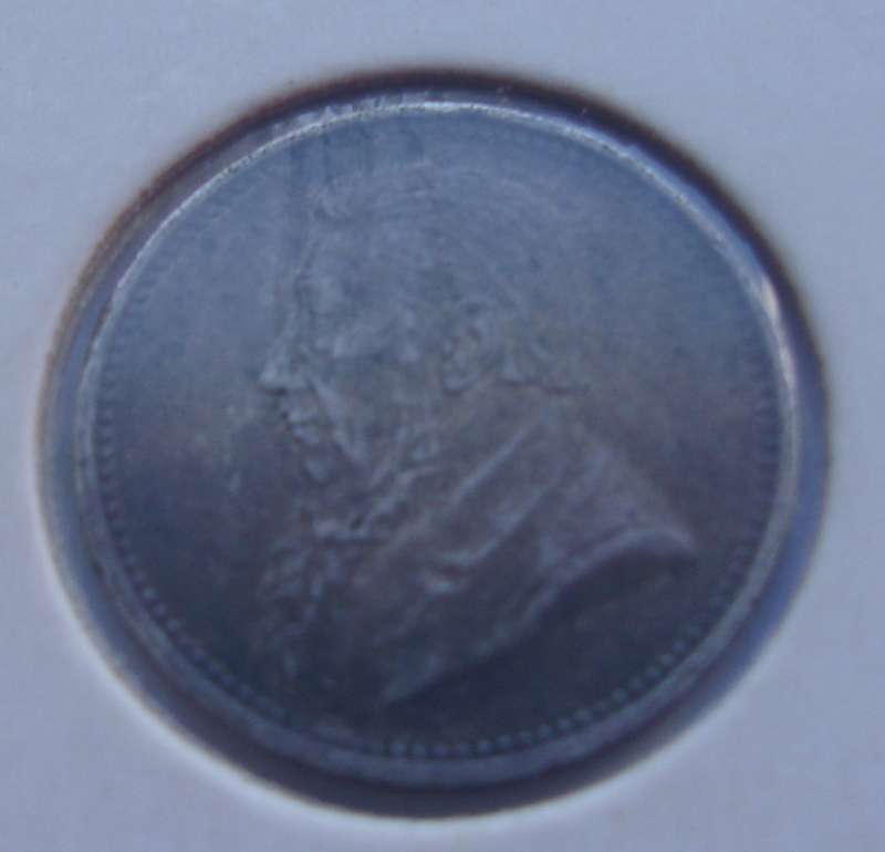 1896 ZAR 3 Pence coin