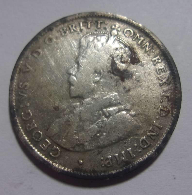 1925 Silver Australia 1 Florin coin