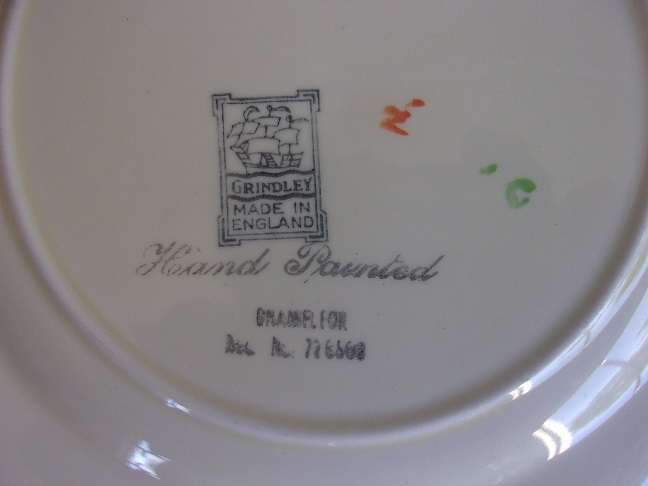 Vintage art deco Grindley Potteries Chameleon cake set - 776869