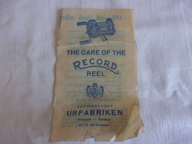 Rare vintage Record No. 1550C casting reel - works perfectly