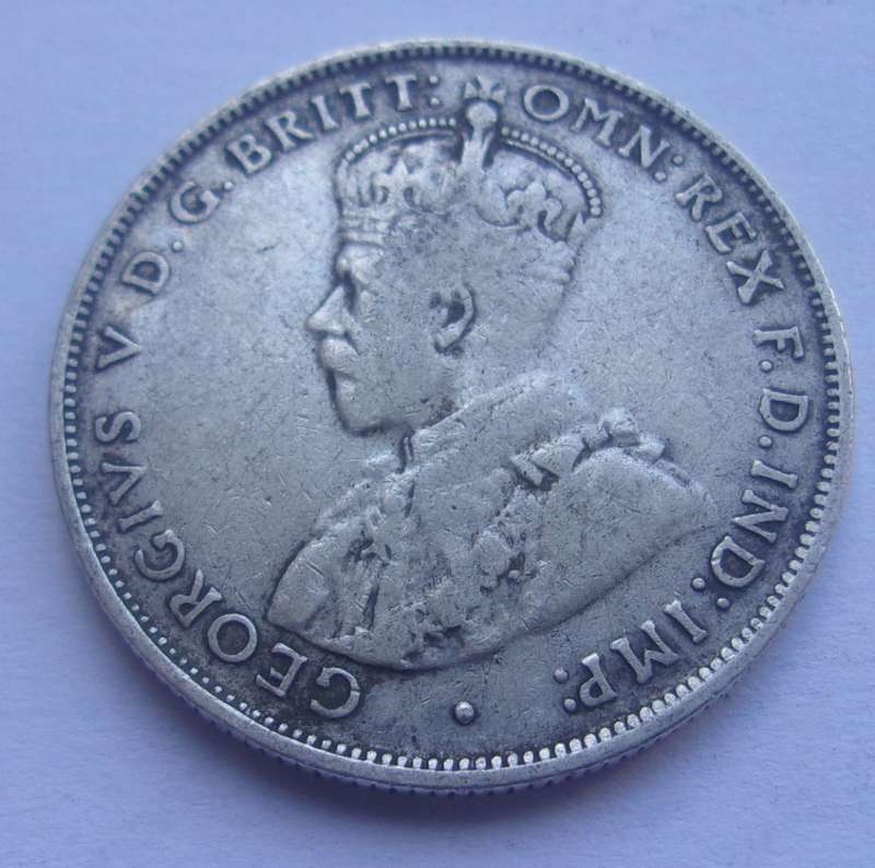 1936 Silver Australia 1 Florin coin