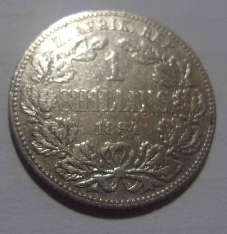 1894 ZAR 1 Shilling coin