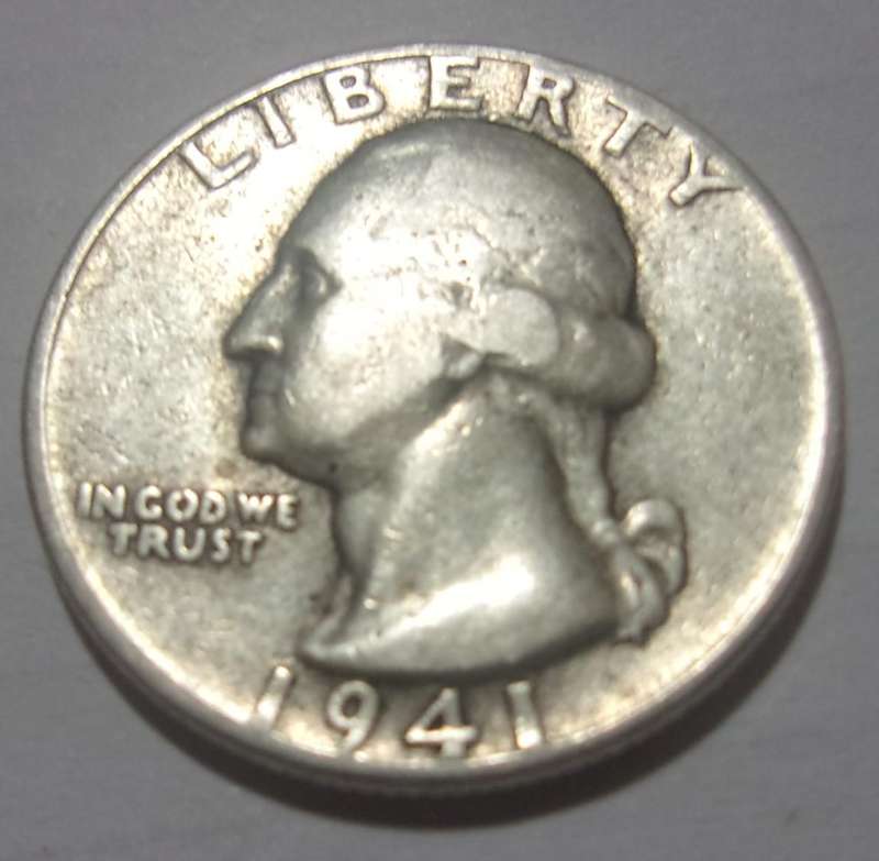 1941 & 1964 silver USA quarter dollars for 1 bid