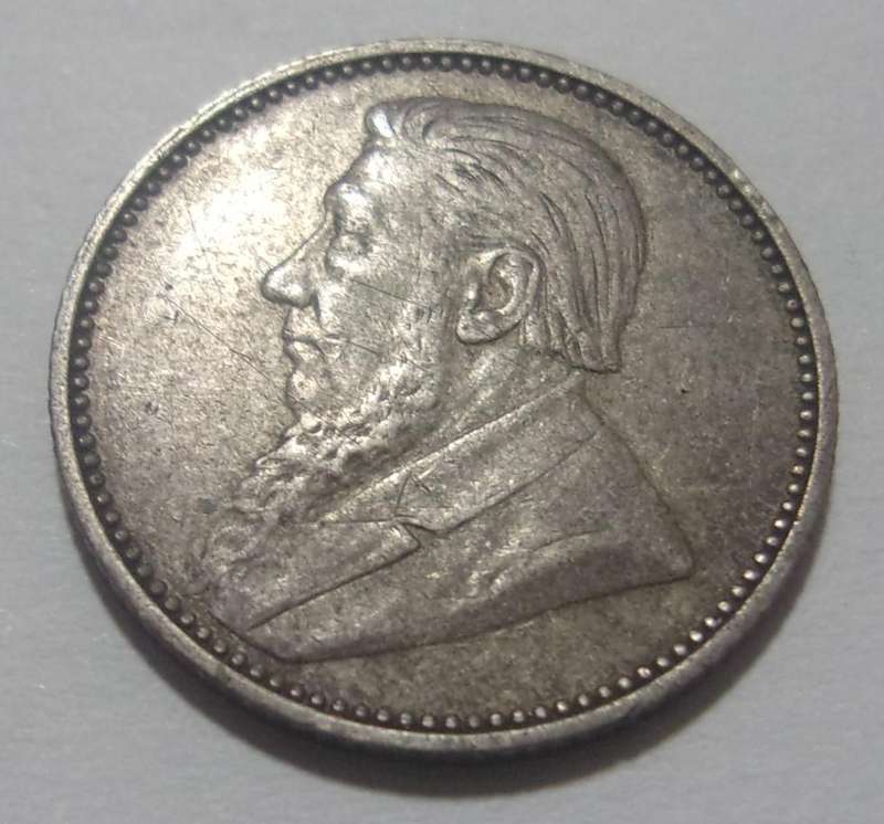 1897 ZAR 6 Pence coin