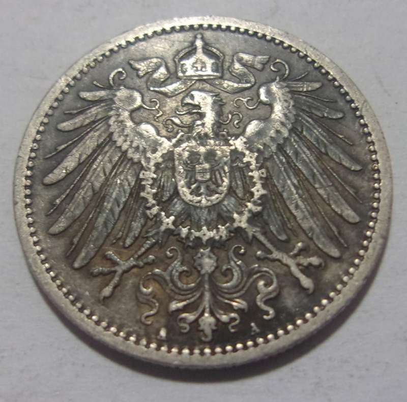 1905 silver German 1 Mark coin