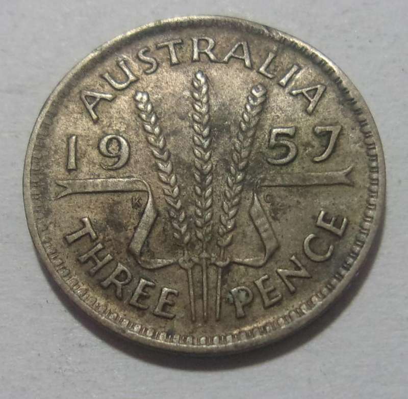 6 Silver Australia 3p coins for 1 bid