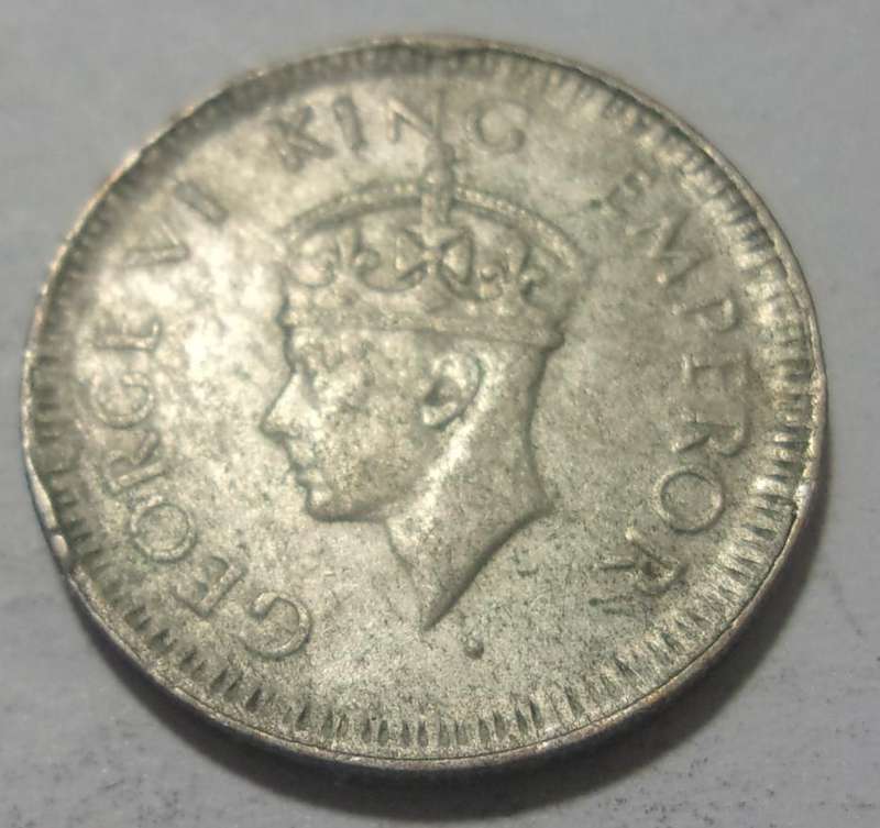 3 Silver India 1/4 Rupees for 1 bid
