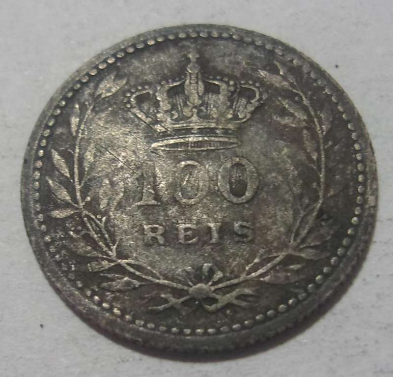 3 silver Portugal Reis coins for 1 bid