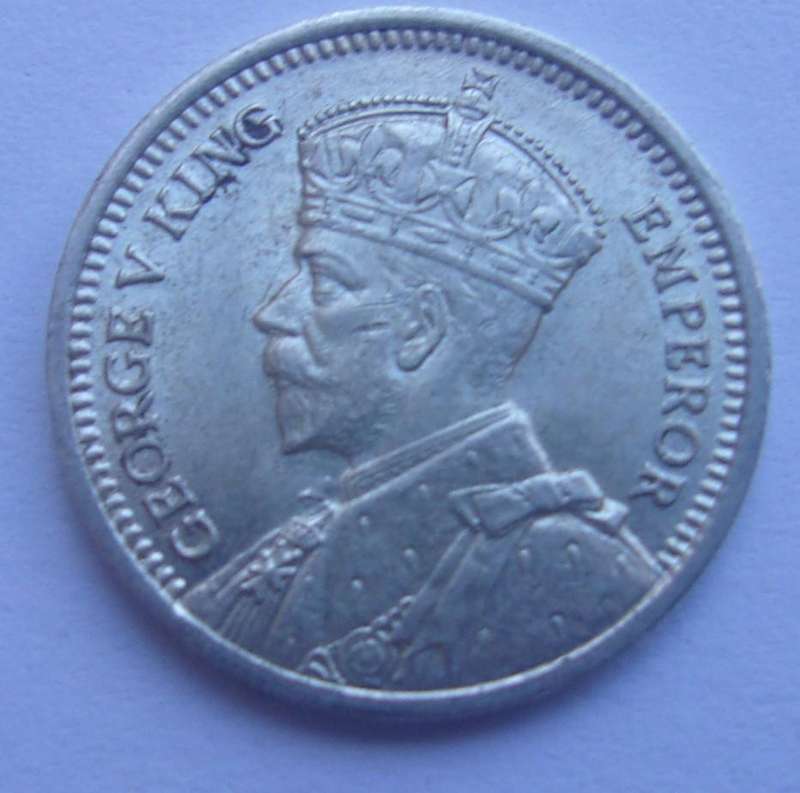 1935 silver Southern Rhodesia 3 Pence coin -nice coin